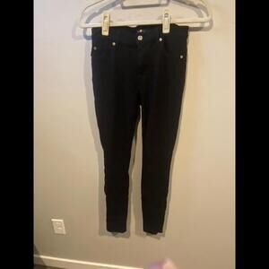 7 for All Mankind Black Skinny Jeans- size 26, EUC